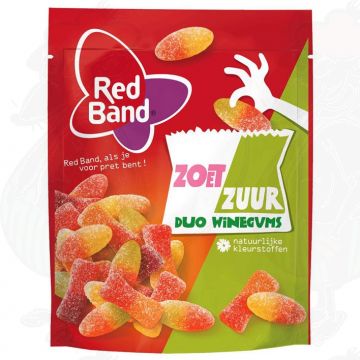 Red Band Zoet Zuur Duo Winegums 225g