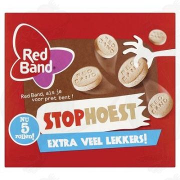 Red Band Stophoest 5 Rollen 40g