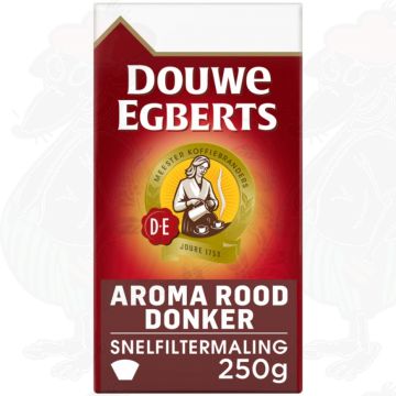 Douwe Egberts Aroma Rood Donker Caffè Filtro 250 g