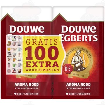 Douwe Egberts Aroma Rood Confezione Doppia Caffè Filtro 2 x 500 g