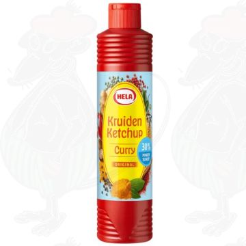 Hela Kruiden Ketchup Curry 30% minder suiker 800 ml