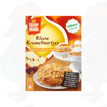 Koopmans Mix voor 8 Kleine Kruimeltaartjes 330g Koopmans Mix voor 8 Kleine Kruimeltaartjes 330g