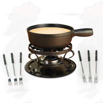 Nouvel Set per fonduta di formaggio Alpage Smalto avorio 9 pezzi Ø 22 cm -  acquista su