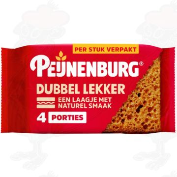 Peijnenburg ontbijtkoek dubbel lekker 4-pack per stuk verpakt