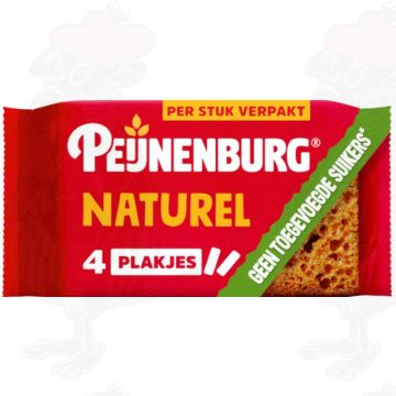 Peijnenburg ontbijtkoek naturel zonder toegevoegde suikers 4-pack per stuk verpakt