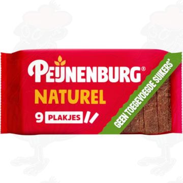 Peijnenburg ontbijtkoek naturel zonder toegevoegde suikers gesneden 9 plakjes