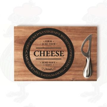 Cheese board with knife 30x20 cm - Salt and Pepper