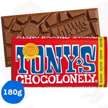 Tony's Chocolonely Latte Chocolade reep 180 g