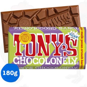 Tony's Chocolonely Latte Pecan Crunch Caramello 180 g
