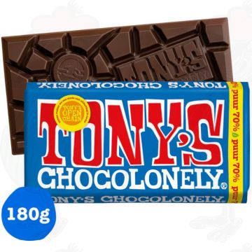 Tony's Chocolonely Fondente Chocolade Reep 70% 180 g