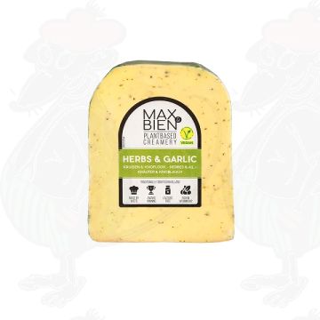 Formaggio all'aglio alle erbe vegane | Max Bien | 150 grammi