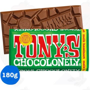 Tony's Chocolonely Latte Chocolade reep Nocciola 180 g